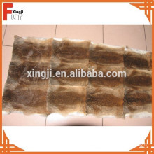 Natural Brown Plucked Hair Rabbit Skin Plate